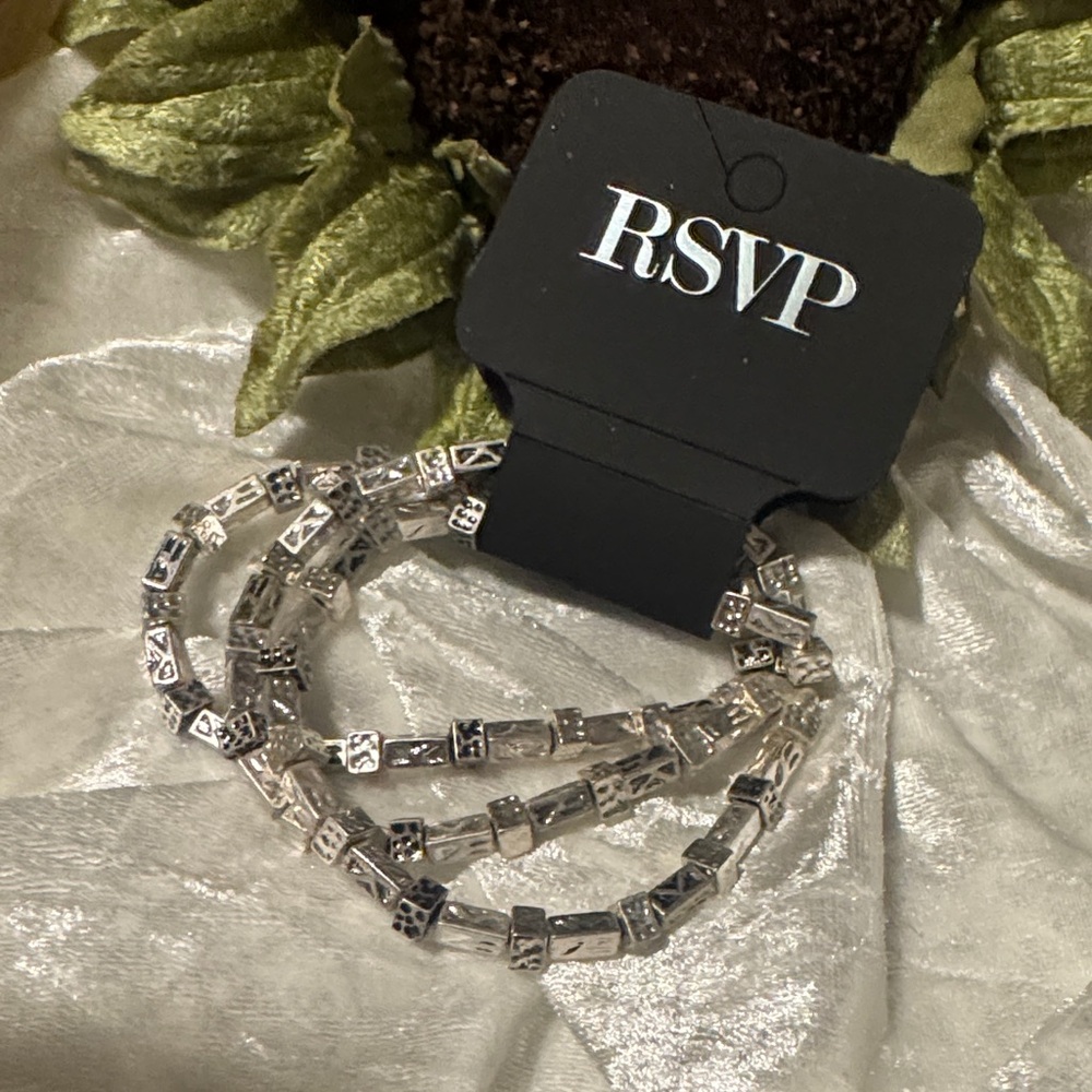 🌸Final price🌸 RSVP Silver Geometric Bracelet Trio